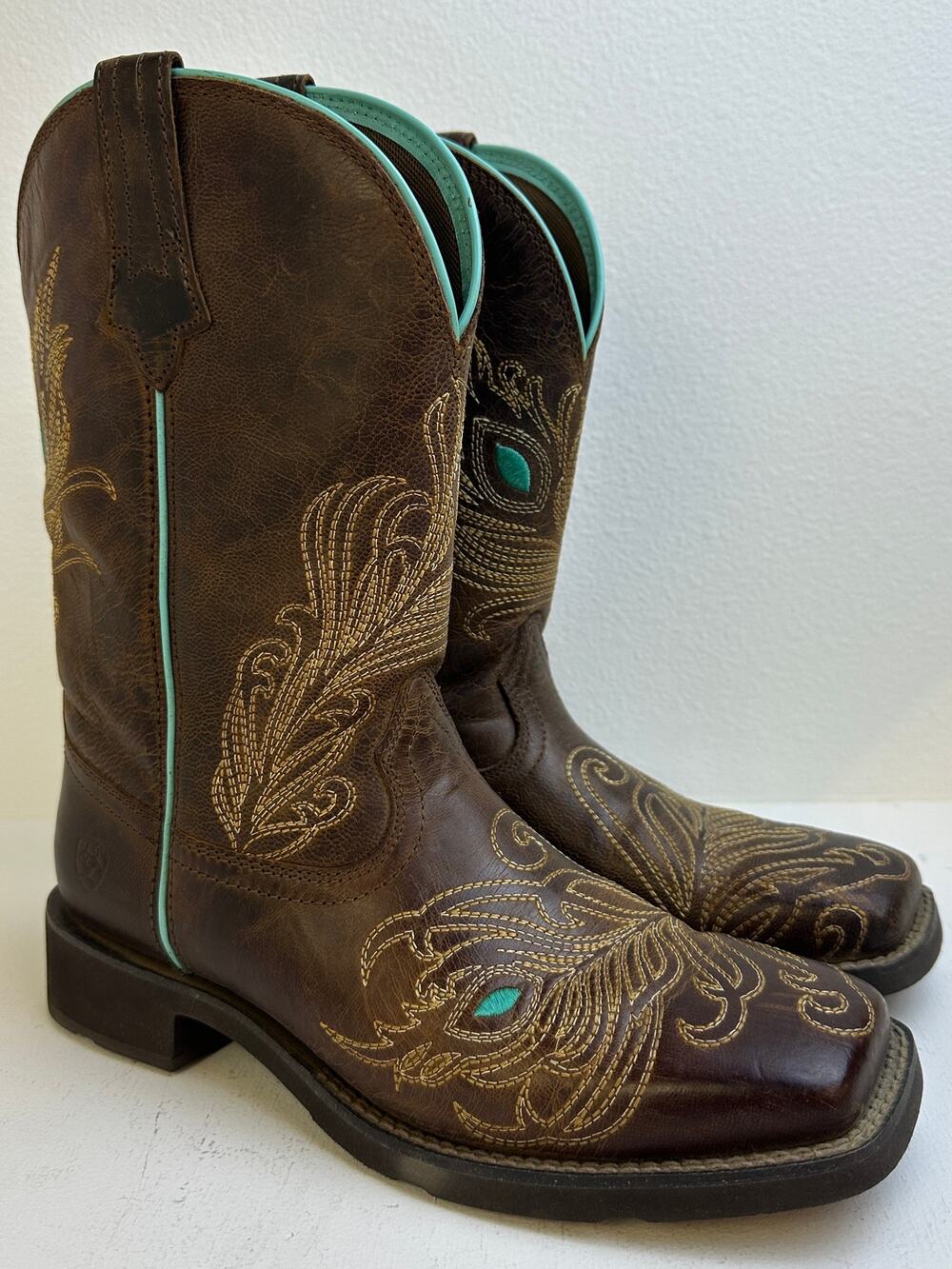 Ariat Women's Bright Eyes II Western Boots Weathered Brown Women's Sz 7.5